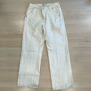 Abercrombie baggy mid rise jean